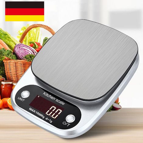 Balance de cuisine numérique (10 kg) avec écran LCD. Balance alimentaire. Balance postale. Balance électronique C (1/5)