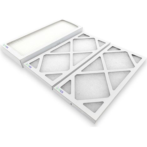 Top Filter – Filtre VMC G4 x2 et M5 pour UNELVENT IDEO 325 ECOWATT – Dimensions 400 x 202 x 24 mm – Filtres plissés en média synthétique