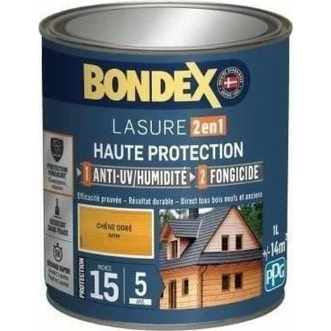 Bondex Satinée Grigio Satinato 1 litro vernice per legno (1/3)
