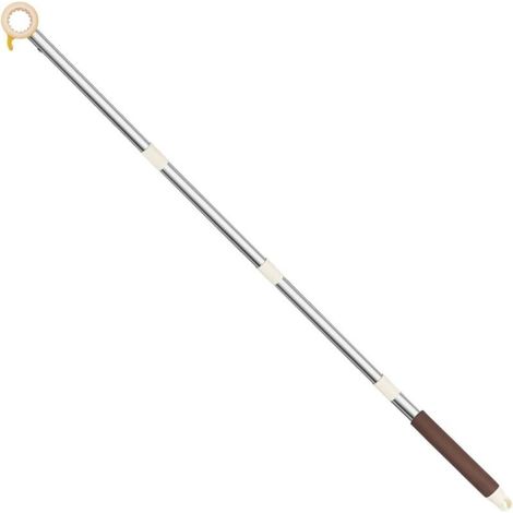 Extension de poignée de fenêtre avec crochet à tige pour fenêtres de toit - Tige de fenêtre de toit pour l'ouverture, tige ouvre-fenêtre avec crochet, ouvre-fenêtre avec crochet de toit pour stores de