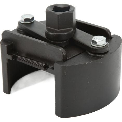 Clé à filtre à huile réglable en acier au carbone, compatible avec une poignée à cliquet de 1/2 pouce pour filtres à carburant de 80 à 105 mm (1/5)