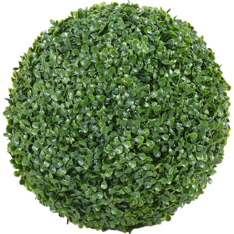 Plante artificielle haute gamme Spécial extérieur / Buis boule GG artificiel - Dim : H.54 x D.54 cm