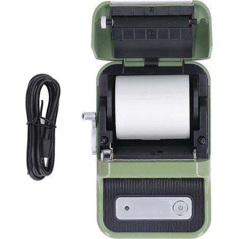 Imprimante thermique sans fil B21 avec contrôle par application, Bluetooth 4.0, 5 V, pour bureaux et supermarchés