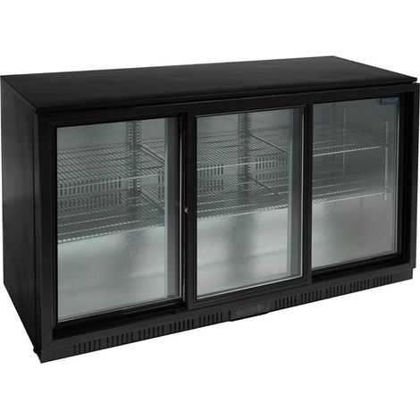 Arrière Bar Noir 3 Portes Coulissantes Série G - 320 L - Polar (1/5)