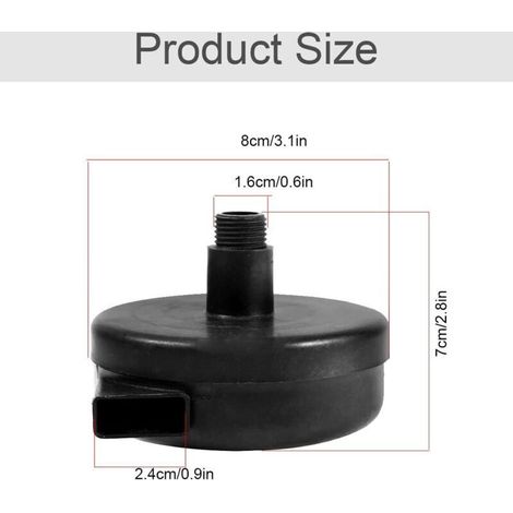 SABIR Filtre silencieux à air comprimé - 4 Pcs Compresseur d'air Filtre Silencieux, 3/8" 16mm Male Filetage Metal Coque Air Compresseur Silencieux Filtre pour les chaudières à compresseur d'air (1/3)