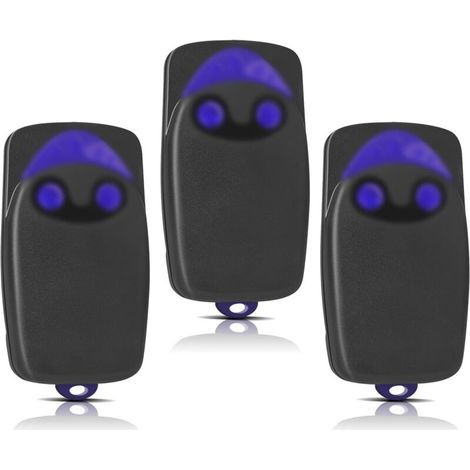3-Piece Replacement for NICE Remote Control, 433.92 MHz 2-Channel Gate Remote Control, Compatible with Flo1r-s, Flo2r-s, Flo4r-s (1/4)