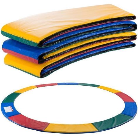 Coussin protection trampoline 366 cm – Multicolore – Résistant UV, anti-déchirure – Mousse (1/4)