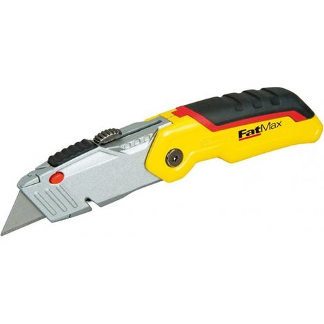 Couteau à lame rétractable pour coupe précise – Lame en acier inoxydable – Conçu pour espaces confinés – STANLEY FATMAX
