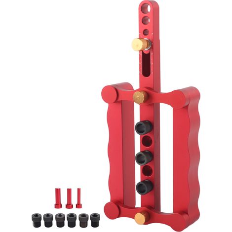 Jig de centrage automatique pour chevilles avec échelle - Outil de menuiserie DIY (1/5)