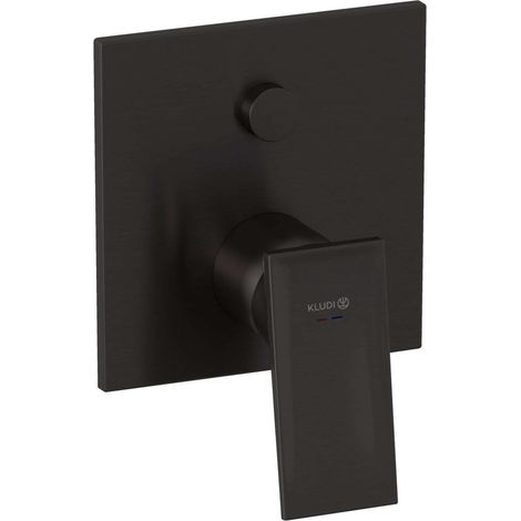 Kludi Decus - Miscelatore ad incasso per 2 utenze, Gunmetal spazzolato 54759N275 (1/2)