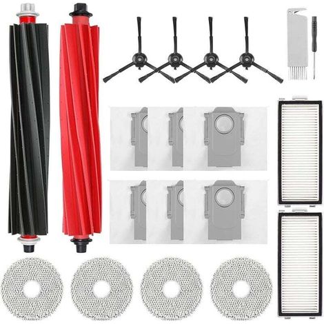 Accessories for Roborock Qrevo Master Vacuum Cleaner, contains 1 main brush, 2 HEPA filters, 6 dust bags, 4 cloths (1/4)