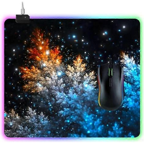 Tapis de souris lumineux - Motif ciel étoilé, 35 x 30 x 0,4 cm, (1/5)
