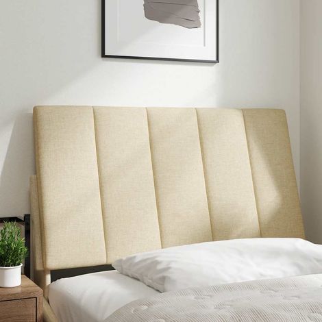 Coussin de tête de lit Hanko crème 80 cm tissu (1/5)