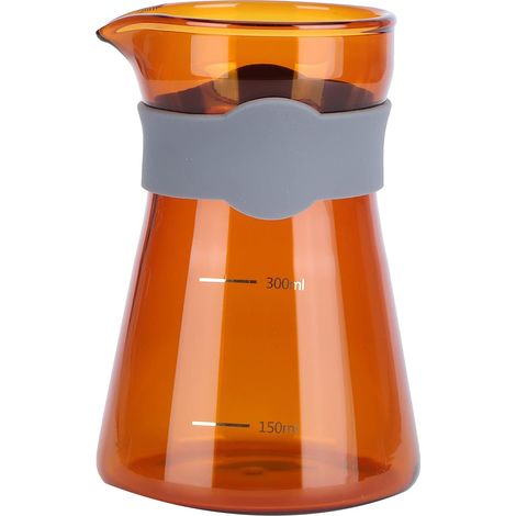 Cafetière En Verre Borosilicaté Haute Résistance Avec Balance Intégrée Verseuse Thermorésistante Contrôle Précis Du Niveau D'eau