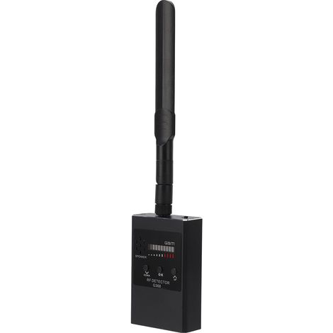 Détecteur de caméra 300 MHz à 2700 MHz, indicateur LED de vibration sonore, scanner de signal RF, détecteur de signal sans fil, noir (1/5)