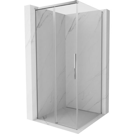 Mexen Rox schuifbare douchecabine 110 x 110 cm, transparant, chroom - 8C2-110-110-01-00
