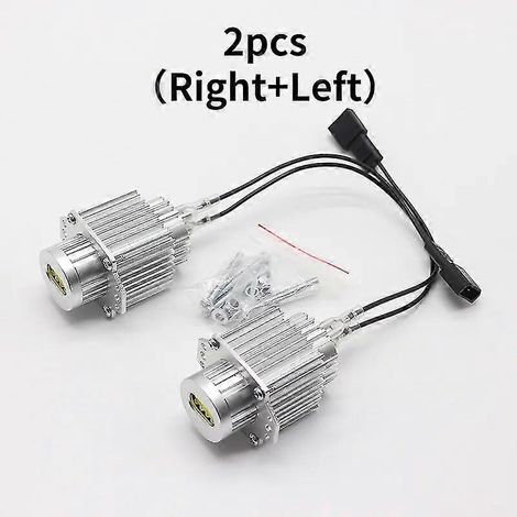 160W LED-Tagfahrlichtbirne mit Angel Eyes, CAN-Bus-fehlerfrei, für BMW E90 E91 3er 320 325i 328i 335i (Vor-Facelift, 2004–2008) – 2 Stück, 6000K Weiß