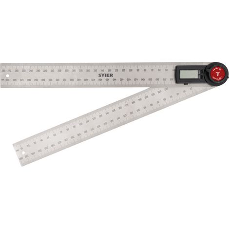 Rapporteur d'angle numérique STIER SDW-300 Affichage ±0,3 degré Acier inoxydable 300 mm