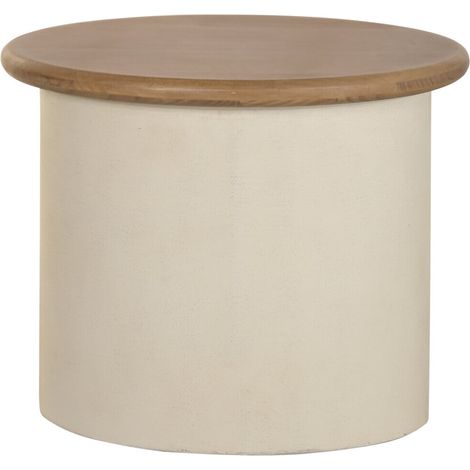 Mesita Auxiliar Mdf Abeto 60X40X50 Crema (1/5)