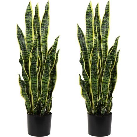 Hollyone 2Pcs Plante Artificielle Grande, Cactus Artificiel, H: 94Cm Plantes Artificielles Interieur avec Pot, Fausse Plante, Plante Artificielle Exterieur, pour Salon, Chambre à Coucher Décoration (1/5)
