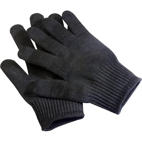 s de Protection Anti-Coupure HPPE Niveau 5, en Acier, Polyvalents, résistants aux Rayures et aux coupures, Grade 5, Noirs, for Le Travail. (1/3)