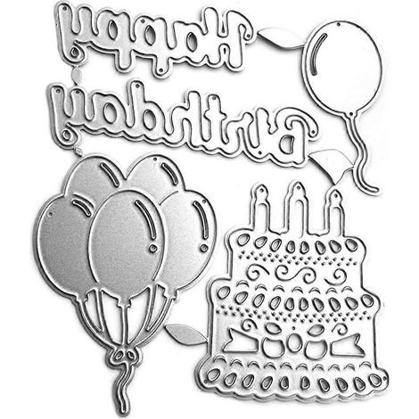 Alles Gute zum Geburtstag Metallstanzformen, Fotoalbum, Tagebuch, Dekoration