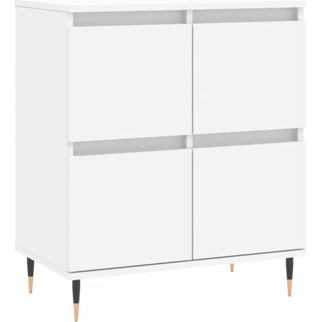 Credenza buffet cassettiera mobile contenitore organizer cucina soggiorno soggiorno 60 x 35 x 70 cm derivati del legno bianco 020030359