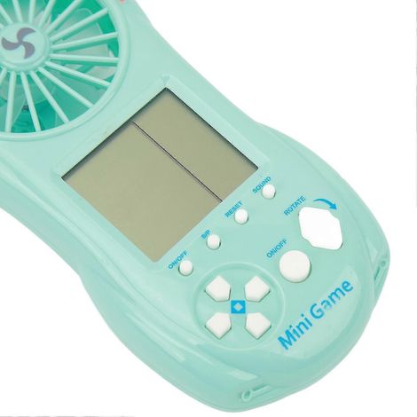 Jeu Tetris compatible avec les consoles portables, ventilateur portable lumineux et coloré avec cordon (1/5)