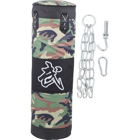 Professioneller Hängeboxsack, dickwandig, für Training, Boxen, Fitnessstudio, grün, hohl, 100 cm