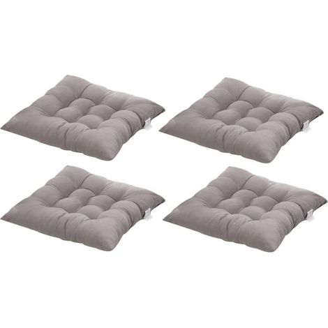 40x40cm Square Chair Cushions, Seat Cushions, Home Decor, Quilted Cushion, Comfortable and Colorful, Ideal for Indoor and Outdoor Use (4 Grays) (1/5)