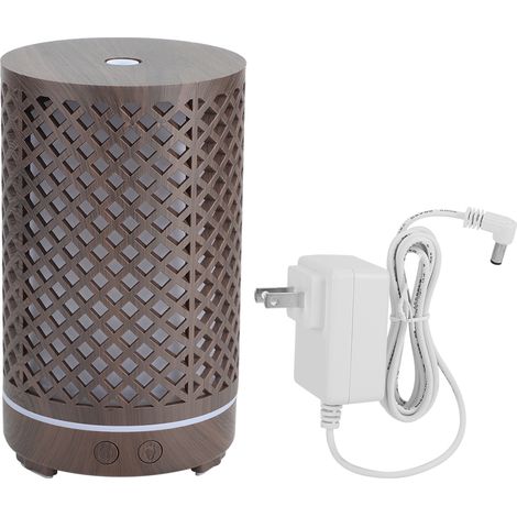 Diffuseur d'huiles essentielles ultrasonique 120ml avec veilleuse colorée - Humidificateur d'air pour la maison (100-240V, prise US) (1/5)