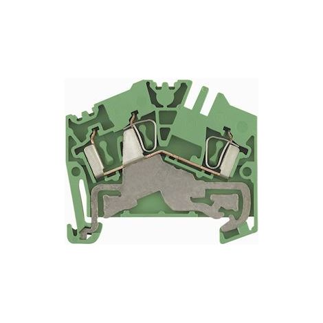 bloc de jonction - a ressort - 2.5 mm2 - vert / jaune - weidmuller 1772090000