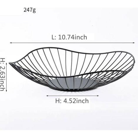 Panier À Fruits - Filet Métallique - Pour Comptoir De Cuisine - Égouttoir Pour Fruits Légumes Et Viandes - 4 Modèles Disponibles - 1 Pièce (1/5)
