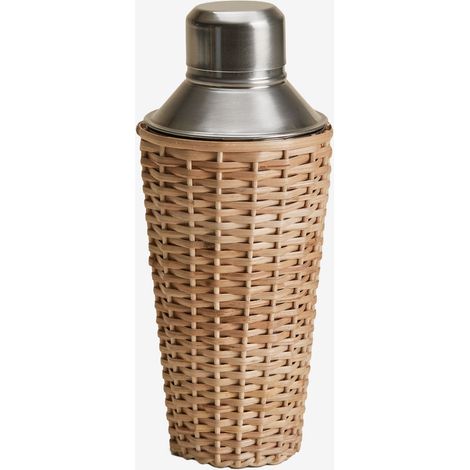 Shaker 85 cl en acier inoxydable et bambou Dakomi SKLUM NATUREL