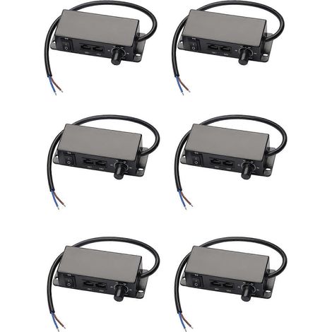 6 variateurs CC 0-10 V, contrôleur de synchronisation en série, interrupteur rotatif marche/arrêt pour drivers LED dimmables 0/1-10 V et ballasts électroniques (1/5)