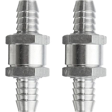 Clapet Anti Retour Gasoil 8mm Sens Unique Clapet Anti Retour Essence Alliage d’Aluminium Anti-Retour pour Essence Diesel Huile Auto Carburateur Systèmes de Carburant (1/5)