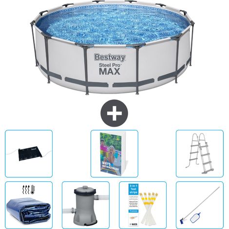 Bestway Piscina Bestway Steel Pro MAX Rotonda - 366x100 cm - 8-pezzi  S409 (1/5)