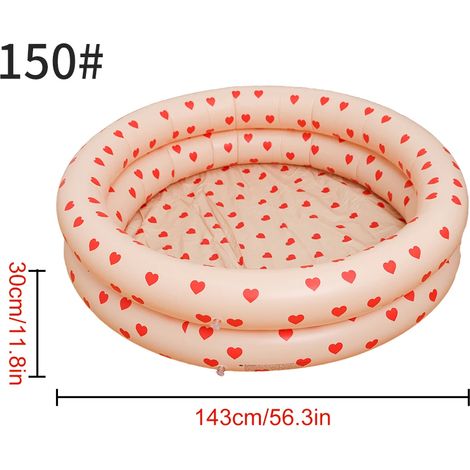 (150) Piscine gonflable, pataugeoire portable à fond souple, jeux d'eau d'intérieur et d'extérieur pour l'été (1/5)