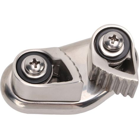 Mousqueton de bateau avec anneau de guidage en fil, équipement de voile en acier inoxydable 316 poli miroir pour corde de 10mm (1/5)