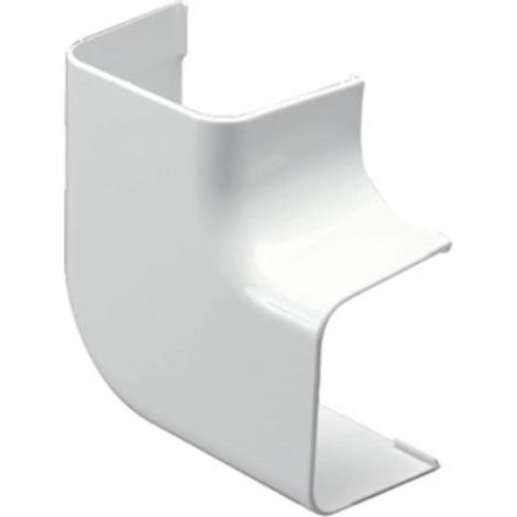 First Plast – Coude plat 90° pour goulotte électrique 80 x 60 mm – Blanc – Finition propre et esthétique – Pour virages à angle droit