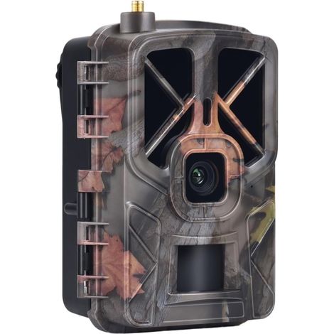 Caméra Faune Sauvage Caméra De Chasse sans Fil 4G/LTE, 30mp, Étanche, for L'extérieur, Vision Nocturne À Infrarouge, Surveillance des Animaux Sauvages, Ferme Fiable Précise (1/5)