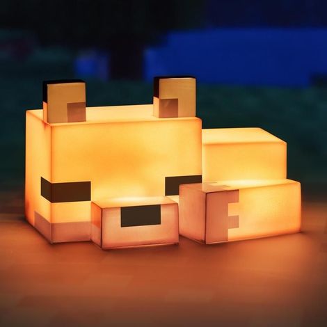 Paladone Minecraft Fox Nachtlicht orange und weiß