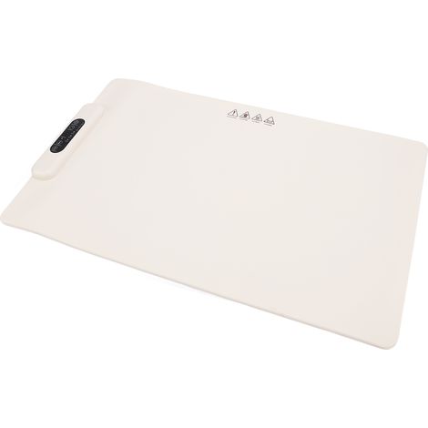 Tapis chauffant électrique pour aliments, 3 températures, en silicone, multifonctionnel, blanc crème (1/5)