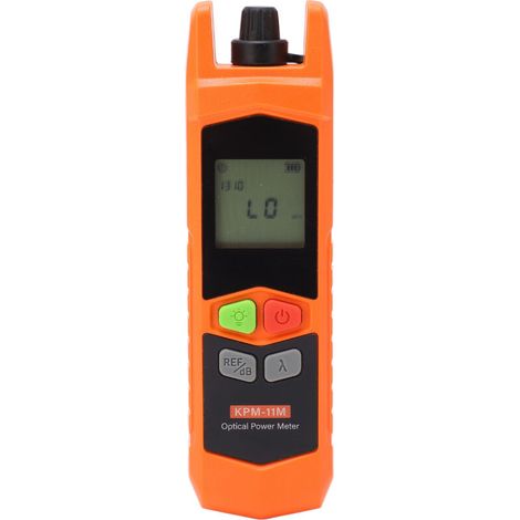 Optisches Messgerät, tragbares Glasfaser-Leistungsmessgerät, universelles Glasfaser-Testgerät mit LED-Beleuchtung, ergonomisches Design, Selbstkalibrierungsfunktion