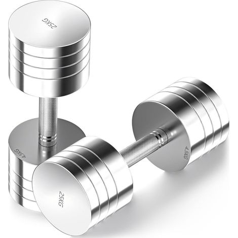 Hanteln Set Stahl 2er 5kg 10kg 15kg 25kg 30kg 2 x 25KG (1/5)
