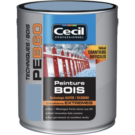 Peinture Bois Cécil Professionnel PEB60 Bleu azur 2,5 L (1/3)