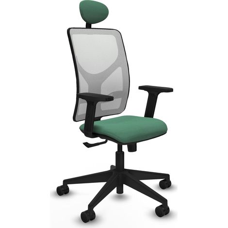 Chaise de bureau piqueras y crespo Motilla blanc maille (1/2)