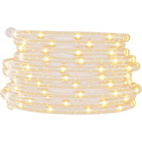 Tubo flexible de PVC de 20 metros de longitud con luz blanca cálida y 480 LED blancos cálidos. (1/5)