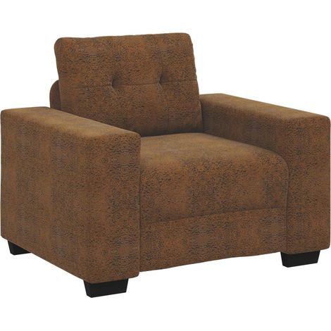 Fauteuil relax Fauteuil Marron 100 cm Simili cuir (1/5)