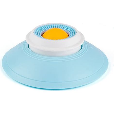 Jouet interactif à lécher et distributeur de croquettes à alimentation lente pour chats et chiens - Bleu (1/4)